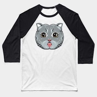 Cute Cat Baseball T-Shirt